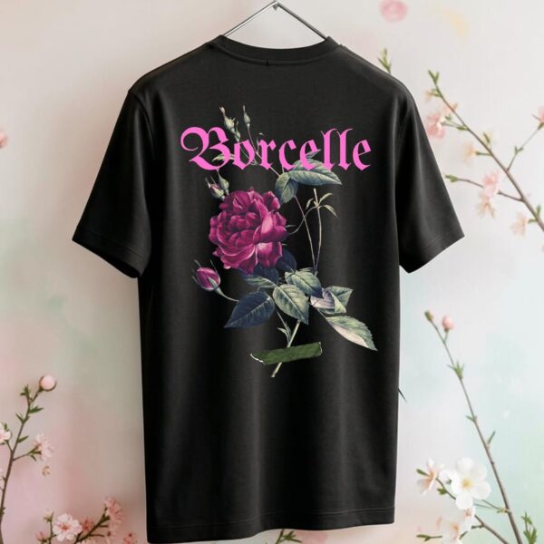 Black unisex cotton t-shirt with printed logo premium quality