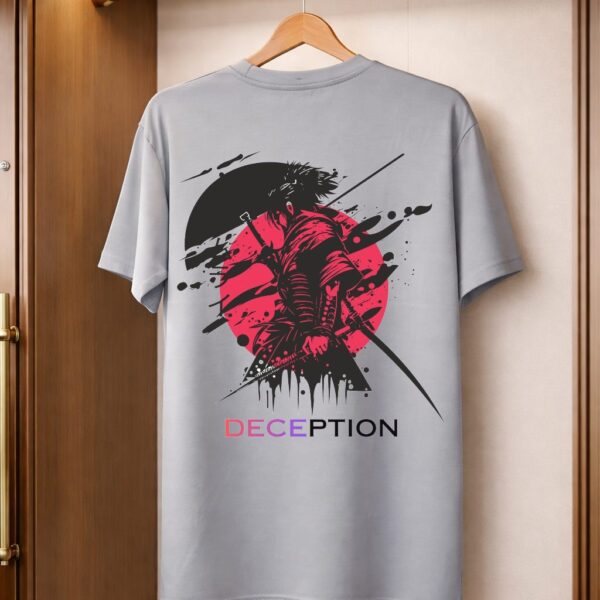 Premium Silver Oversized T-Shirt for Men with Back Luxury Logo – Cotton Streetwear Fit